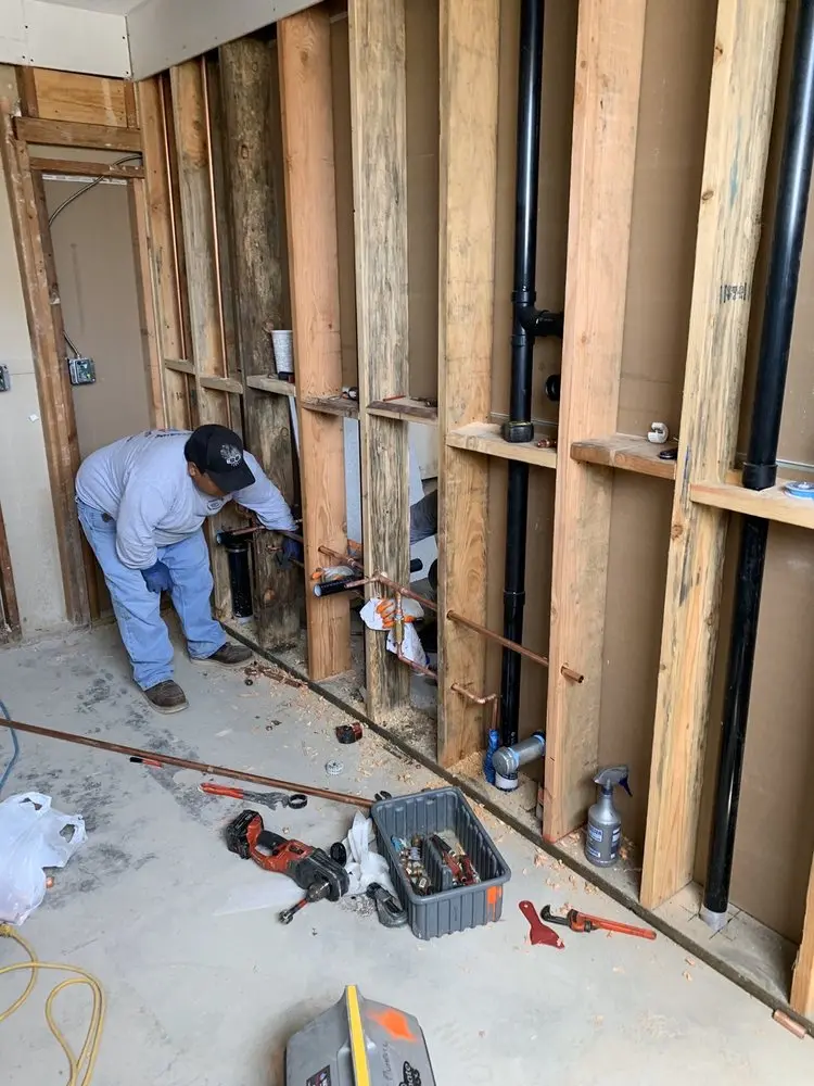 Commercial rough-in plumbing for Gas Line Repair in Waterville